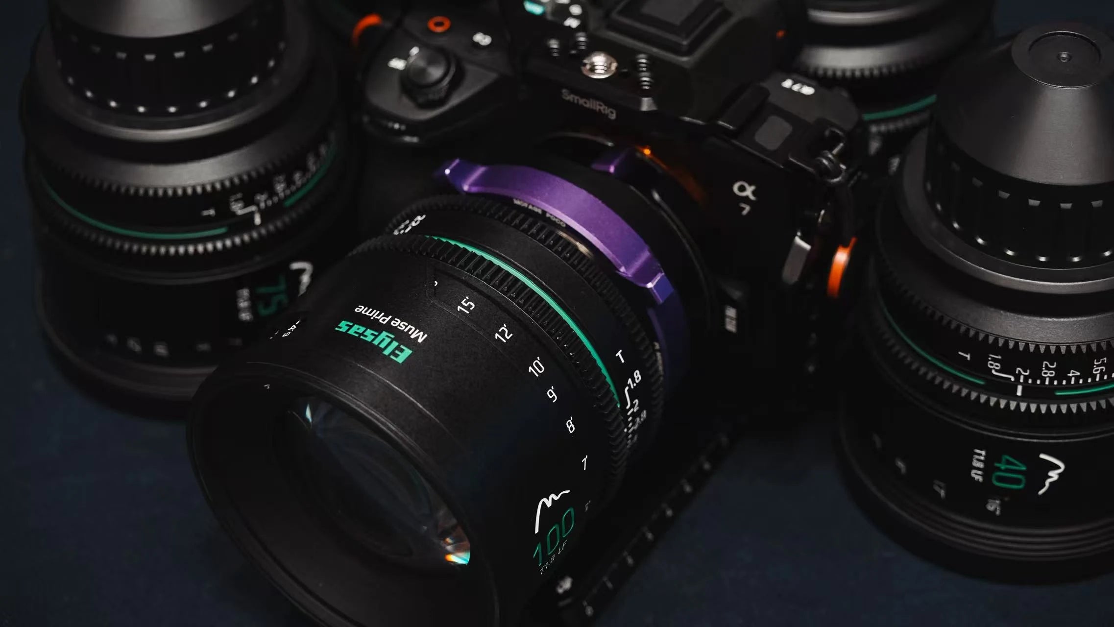 MUSE PRIME cinema lenses on set