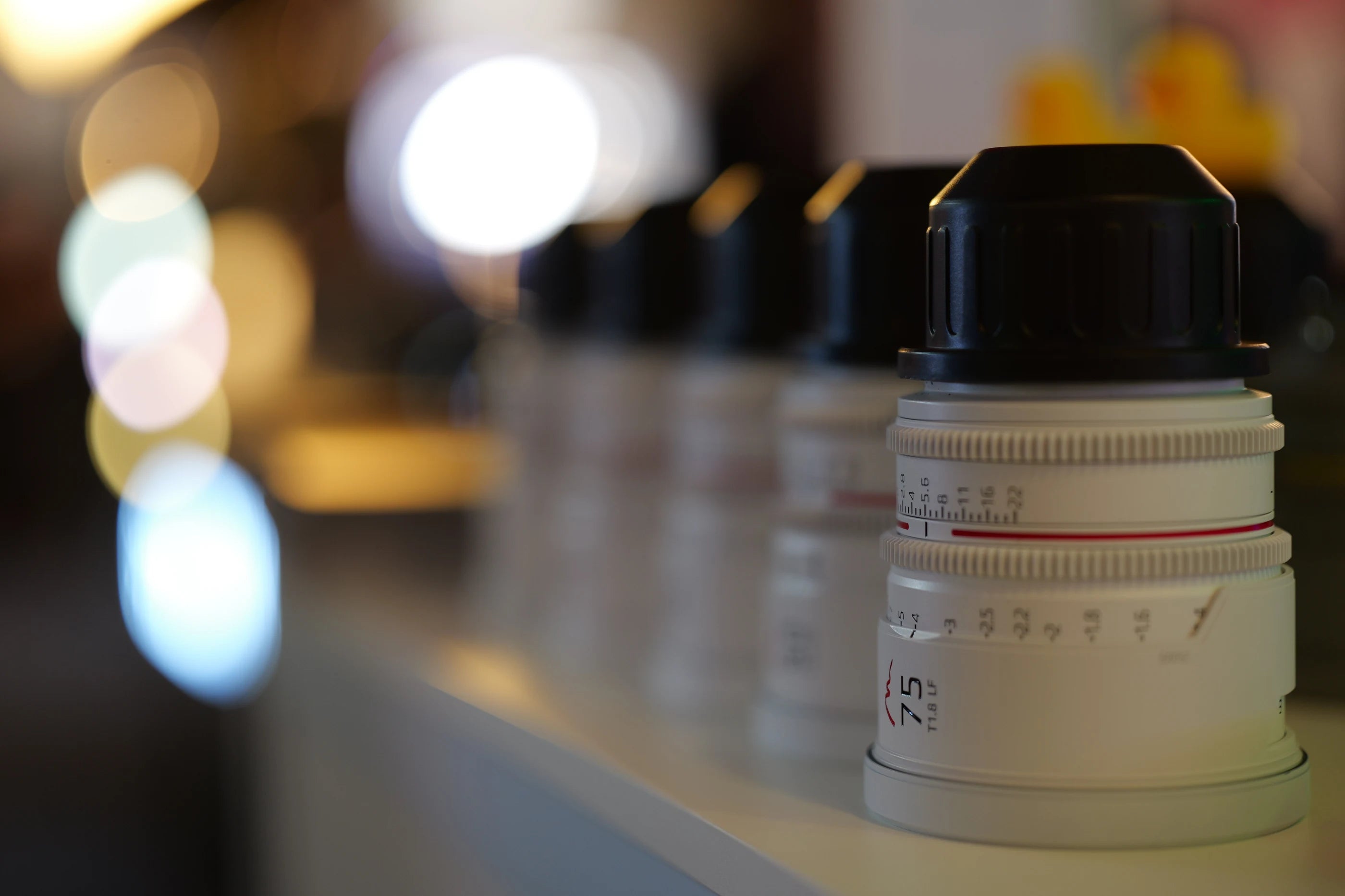 MUSE PRIME cinema lens in a working environment